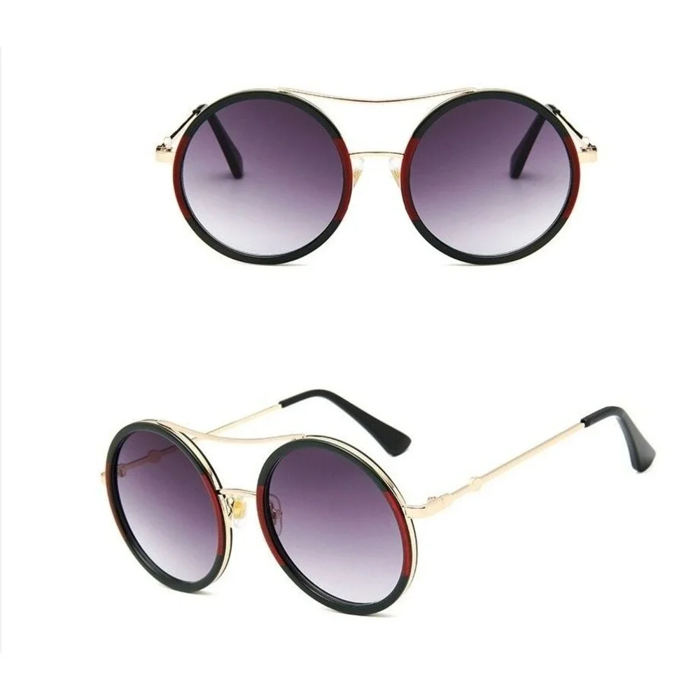 Mens Round Sunglasses Hip Hop Style Retro Vintage Streetwear UV400 Eyewear Gafas